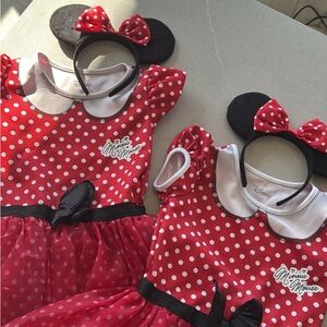 Disney Minnie Mouse Red and White Polka Dot Costume Set